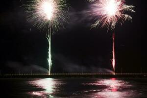 vuurwerk in forte dei marmi foto