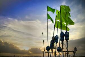 vlag voor visvangst foto