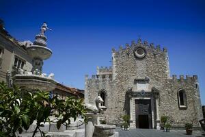 de kathedraal van Taormina Sicilië Italië foto