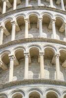 details van de toren van Pisa foto