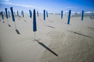 viareggio de strand in herfst foto