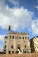 centraal Italië de middeleeuws plein van Gubbio umbrië foto