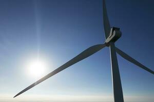 alternatief energie wind turbine fabriek foto