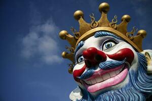 de papier-maché maskers van de viareggio carnaval foto