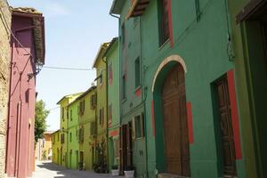 in de kleurrijk straten van ghizzano Pisa Italië foto