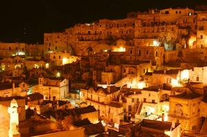 oude dorp van de sassi van matera Italië foto