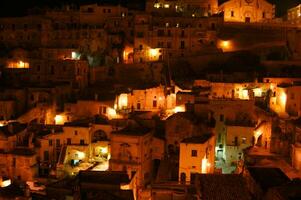 oude dorp van de sassi van matera Italië foto