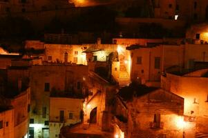 oude dorp van de sassi van matera Italië foto