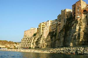 details van de stad van tropea in Puglia Italië foto