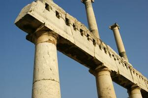 details van de oude stad van Pompeii Napels foto