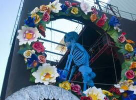 details van de maskers van de carnaval van viareggio foto