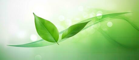 natuurlijk concept, omgeving, en biologisch producten zijn afgebeeld in een groen abstract pijl ontwerp. foto
