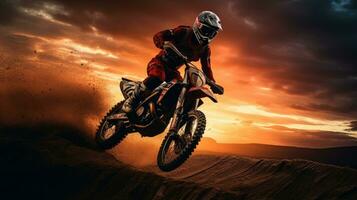 motorfiets renner silhouet foto