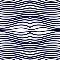 naadloos patroon retro streep patroon golven rimpeling met marine blauw parallel streep. illustratie achtergrond geschikt voor mode textiel, grafiek foto