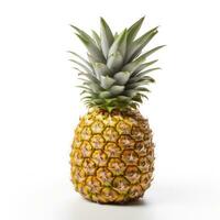 een single ananas geïsoleerd foto