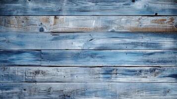 blauw houten plank structuur achtergrond. hout structuur achtergrond. ai gegenereerd foto