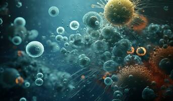 realistisch foto bacterie. gemaakt met generatief ai