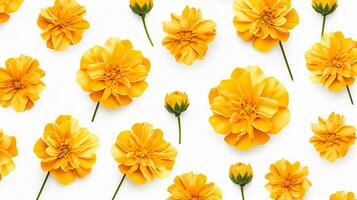 goudsbloem bloem gevormde achtergrond. bloem structuur achtergrond. generatief ai foto