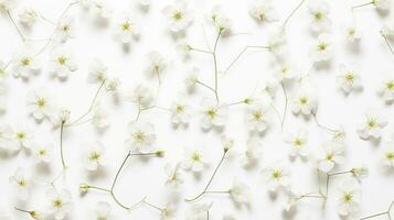 gypsophila bloem gevormde achtergrond. bloem structuur achtergrond. generatief ai foto