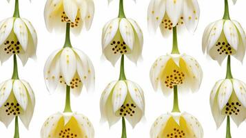 fritillaria bloem gevormde achtergrond. bloem structuur achtergrond. generatief ai foto