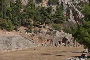 oud stadion in delphi, griekenland foto