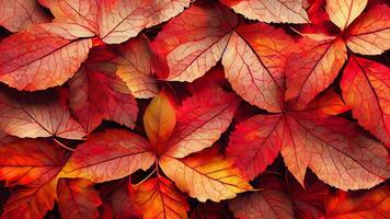 rode herfstbladeren foto