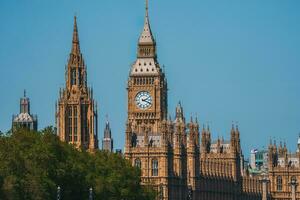 groot ben en Westminster brug in Londen foto