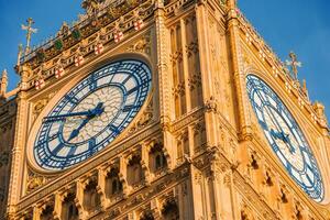 groot ben en Westminster brug in Londen foto