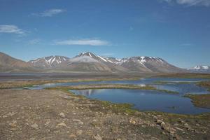 landschap bij longyearbyen, spitsbergen, noorwegen