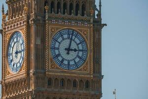 groot ben en Westminster brug in Londen foto