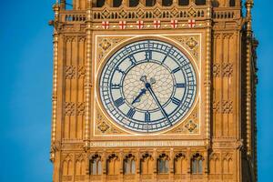 groot ben en Westminster brug in Londen foto