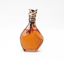 luxe parfum fles detailopname foto van parfum geur geparfumeerd water Keulen in een glas fles