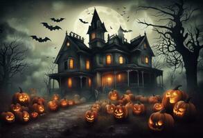 griezelig retro stijl halloween achtergrond foto