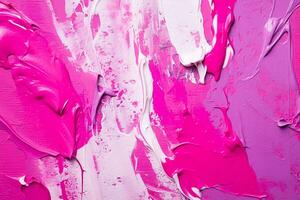 abstract achtergrond van acryl verf in roze en Purper tonen. detailopname. foto