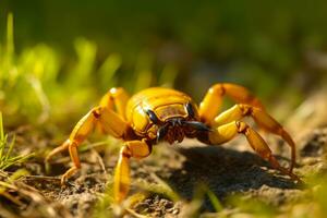 schorpioenen in natuur breed leven dieren. ai gegenereerd. foto