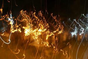 abstract foto schilderij licht met brand