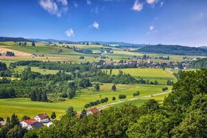 pittoreske landschap. een beeld van een kleurrijk landschap in Baden-Württemberg, Duitsland foto