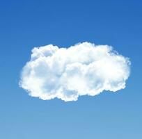 wolk vorm geven aan, 3d wolk illustratie foto