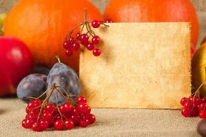 herfst tafel decoratie foto