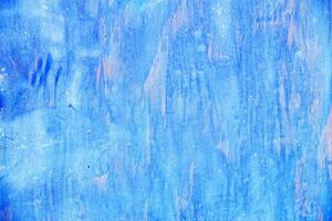 roestig metaal abstract achtergrond. structuur van een oud blauw grunge metaal bord met gebarsten verf. foto