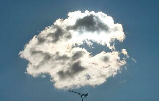dramatisch wolken en lucht over- de luton stad van Engeland uk. foto