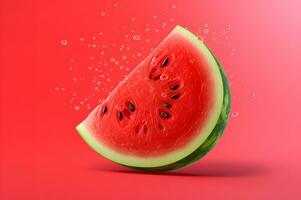 plak van vers watermeloen foto