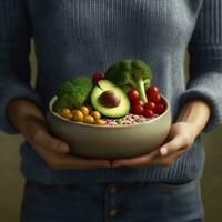 voedingsmiddelen realistisch behang foto vrij downloaden, ai generatief