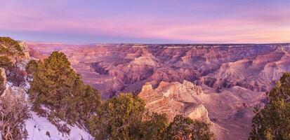 panorama afbeelding over- groots Ravijn in Arizona foto