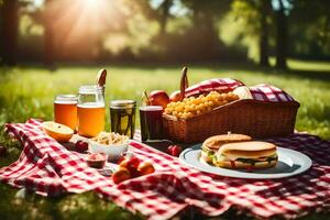 Internationale picknick dag ai generatief foto