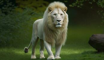 realistisch tijger, leeuw fotografie, ai generatief foto