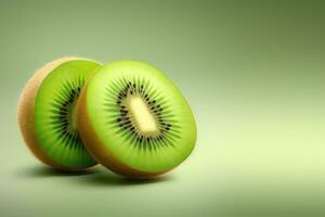 kiwi fruit achtergrond. illustratie - ai generatief foto