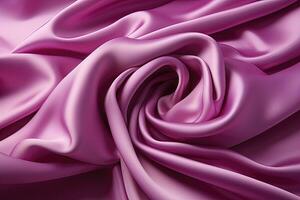 golfde roze satijn kleding stof - ai generatief foto