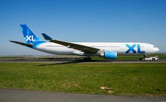 xl luchtwegen Frankrijk luchtbus a330-300 f-hxlf passagier vlak taxiën Bij Parijs Charles de gaulle luchthaven foto