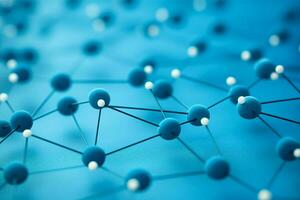 technologie veelhoek atoom aansluiten tech wetenschap rooster achtergrond abstract netwerken blauw foto